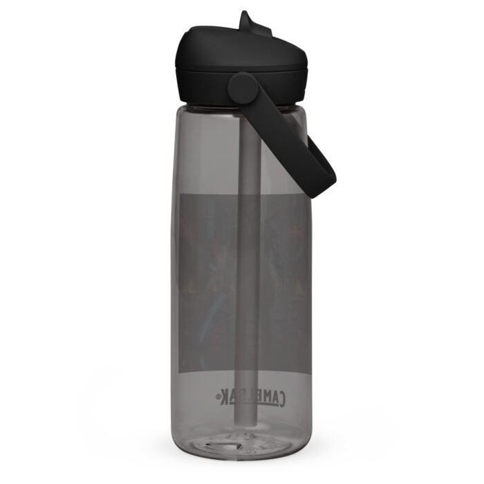 Botella de agua con tapa y pajita abatible - Imagen 2